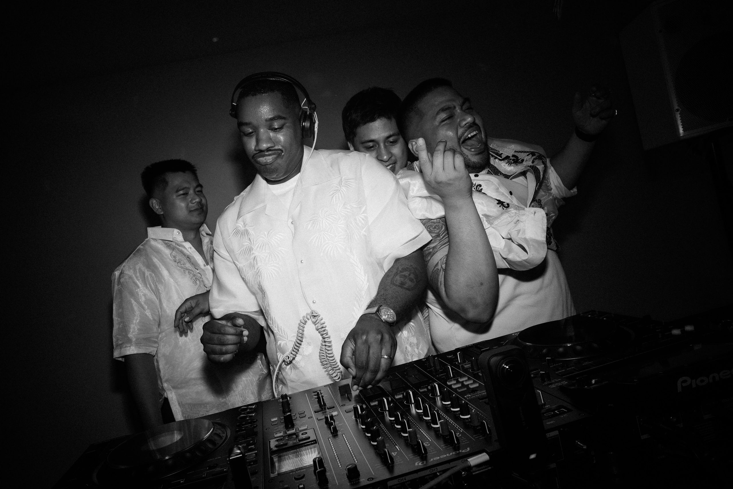 Monty Love behind the decks
